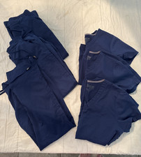 Lot Of 3 Grey  s Anatomy Scrub Sets Navy Blue Size S