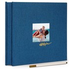 Photo Album Self Adhesive for 4x6 5x7 8x10 Pictures, Linen Photo Album Book