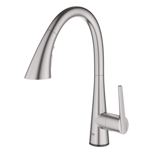 Grohe 30 205 2 Zedra 1.75 GPM 1 Hole Pull Down Touch Activated - Chrome - Bild 7 von 12