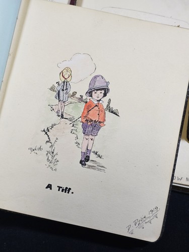 Anfang 1900 Sammlung RESTPOSTEN 12 Freundschaftskunstalben Handschriften Zeichnungen 1 - Bild 19 von 22