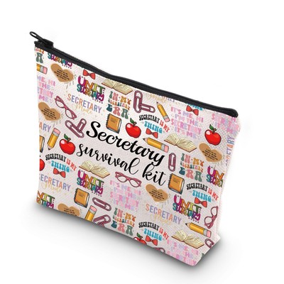 WCGXKO Secretary Survival Kit Secretary Gift Travel Accessories Toiletry Bag ...