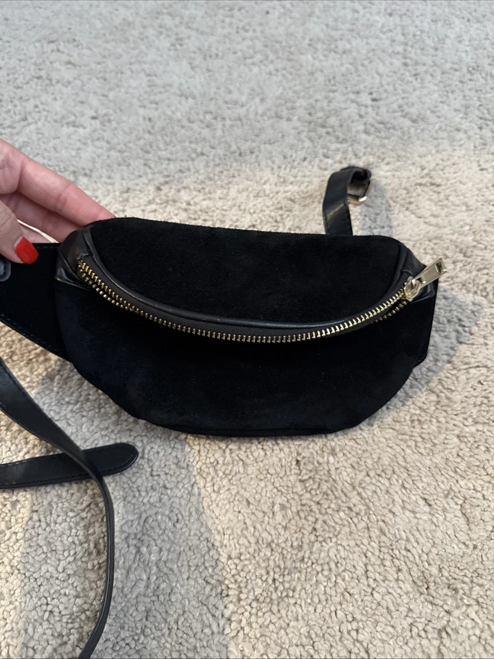 Cartera bolso cinturón negro gamuza Forever 21 vintage Y2K Foto 4 de 4