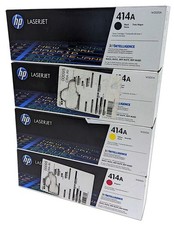 NEW Genuine Set (4) HP 414A LaserJet Toner CMYK W2020A W2021A W2022A W2023A OEM