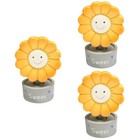  3 Pcs Künstliche Sonnenblumen Köpfe Sonnenblumenköpfe Sonnenblumendekorationen