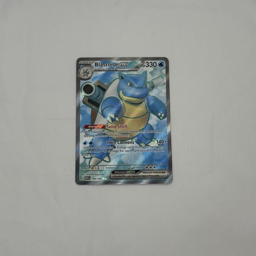 Pokemon TCG: Blastoise EX 184/165 Sv: Scarlet & Violet 151 Full Art Holo - Picture 2 of 6