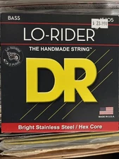 DR Strings Lo-Rider Stainless Steel Bass Strings Medium 45-105