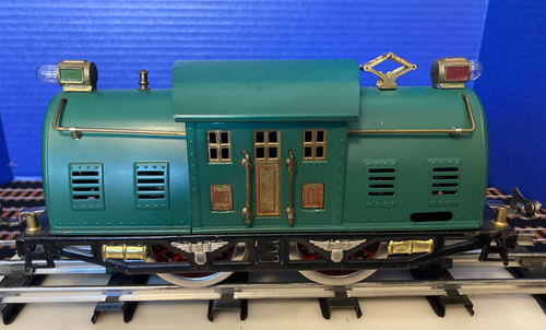 Lionel Estándar Calibre #10E Eléctrico 0-4-0 Verde Restaurado (1926-30)