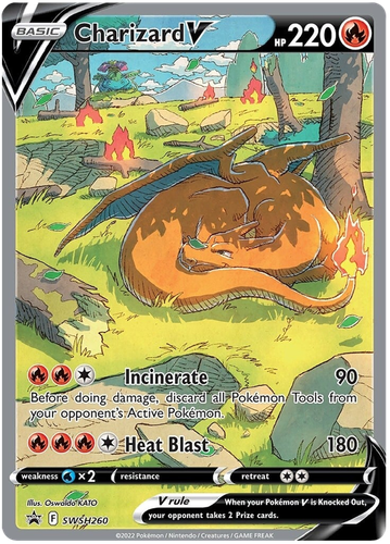 Charizard V (SWSH260) Sword & Shield: Black Star Promos​ - Near Mint Holofoil Po - Picture 1 of 1