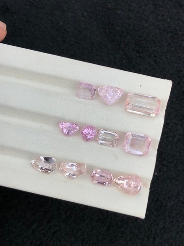Lote de piedras preciosas de forma mixta de 34,88 CT corte térmico rosa kuncita de Afganistán. - Imagen 7 de 14