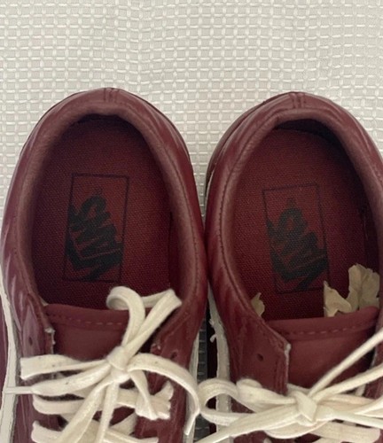Vans Old Skool Moto Leder Größe 5,5 rot weiß Sportschuhe Sneaker - Bild 8 von 8