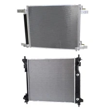 A/C Condenser and Radiator For 10-16 Cadillac SRX DPI 13241 GM3010549 GM3030294