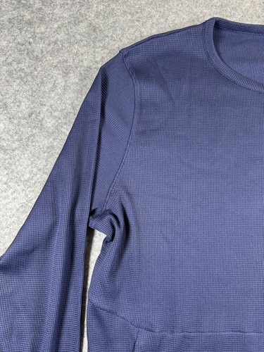 Under Armour Project Rock Shirt Mens XL Navy Blue Long Sleeve Thermal Athletic - Picture 5 of 24