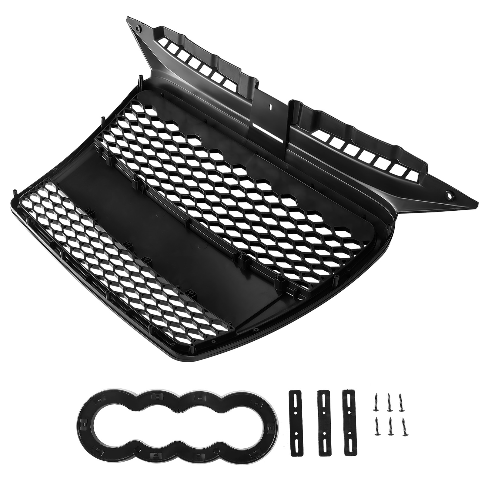 Frontgrill für Audi A3 8P 03-08 Kühlergrill Wabengrill Grill ohne Emblem Schwarz