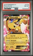 2015 POKEMON XY BLACK STAR PROMOS PIKACHU EX #XY84 PSA 8 NM #130084846