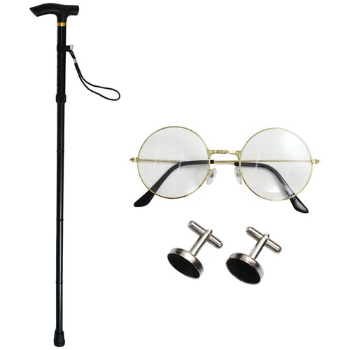 1Set Cosplay Halloween Costume Kit Hat Walking Stick Cloak Carnival Stage Show - Picture 1 of 34