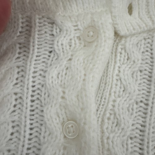 Janie And Jack The Cable Knit Sweater Cape White Size 5Y - Picture 11 of 12