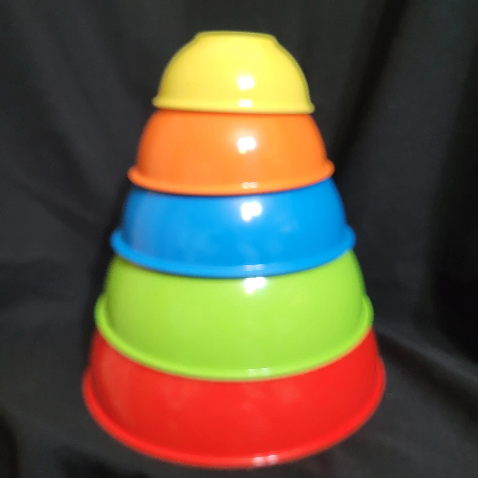 5 Melamine Nesting Mixing Bowls Assorted Colors Assorted Sizes Think Kitchen