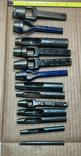 C.S. Osborne and Obrien Arch and Belt Punches, 13 Piece Set, 3/16 3/4