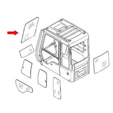 15079714 Front Windshield Glass Fits Volvo Industrial L350 G Series