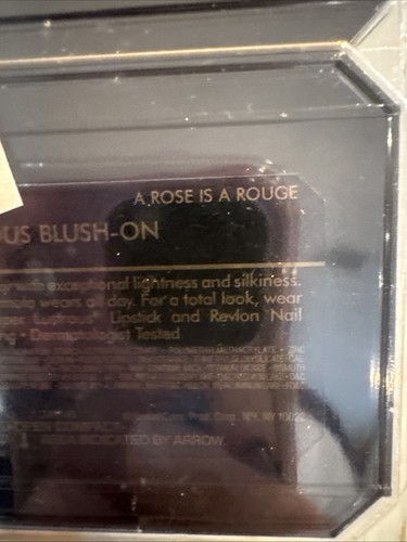 New in Package REVLON NATURALLY GLAMOROUS BLUSH-ON - "A ROSE IS A ROSE"  **RARE! - Picture 11 of 11