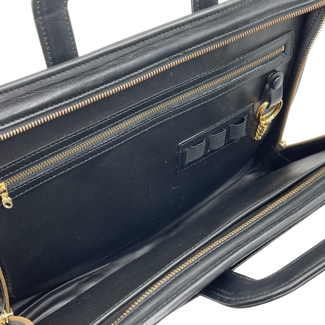 GIVENCHY Leather Briefcase Business Bag Black thumbnail 9
