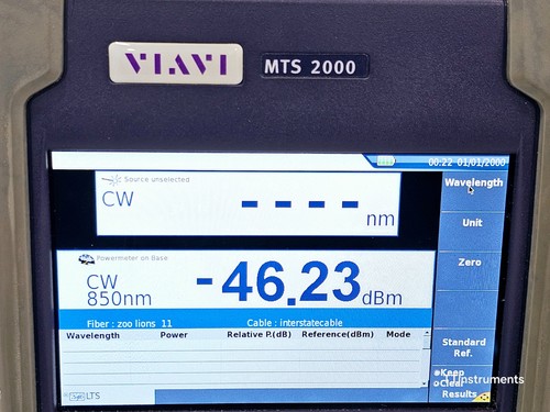 Viavi JDSU MTS 2000 PM/VFL + 4126 MP2 Metro PON 1310/1550 nm OTDR 46/45 dB - Picture 16 of 21