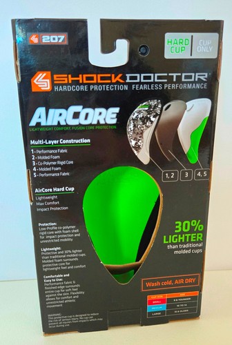 Shock Doctor AirCore Hard Cup, ADULT LARGE (Ages 15+) (Camo Black) Lightweight - Picture 3 of 6