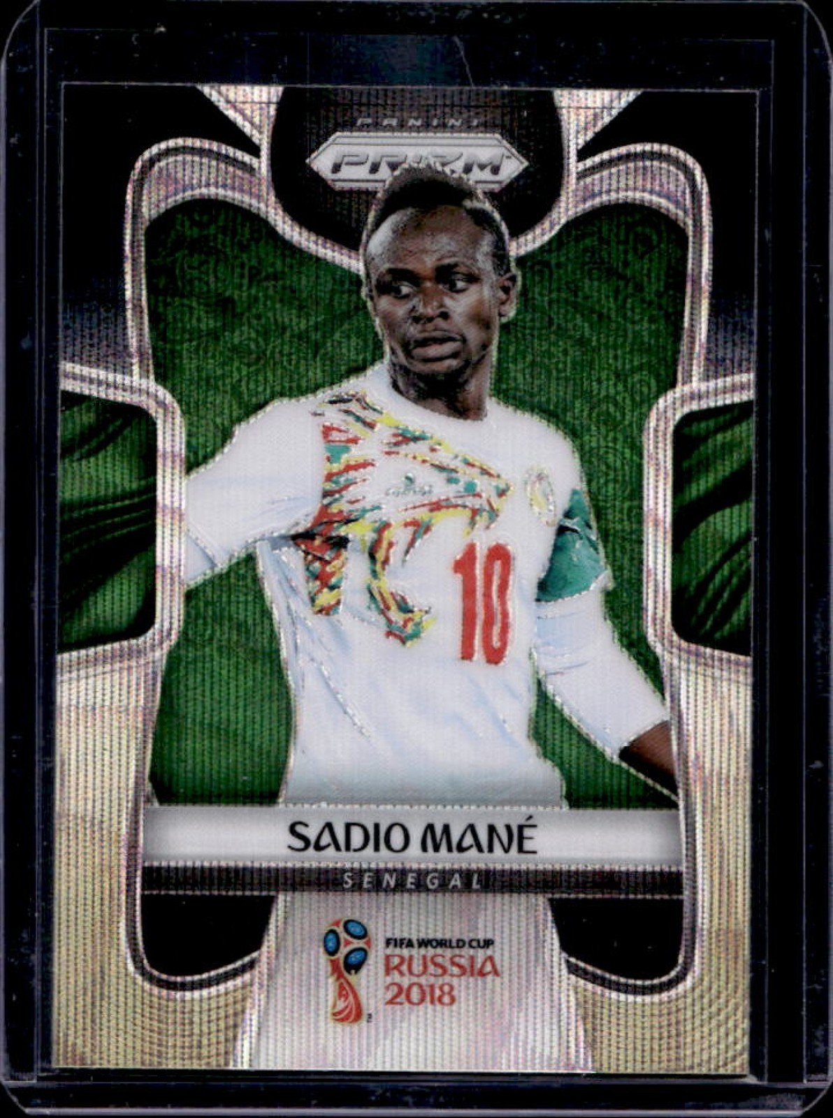 2018 Prizm World Cup Sadio Mane Black & Gold Wave #282 Senegal