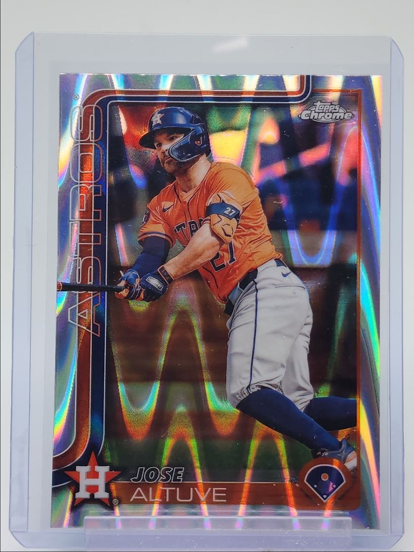 JOSE ALTUVE 2025 TOPPS CHROME RAYWAVE REFRACTOR ASTROS Q5099
