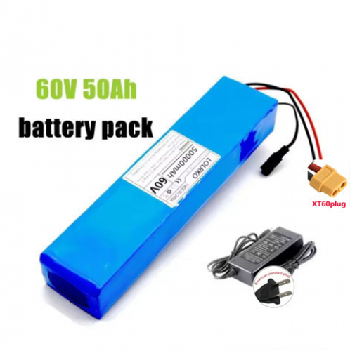 60V 16S2P 50Ah Rechargeable Battery Pack 67.2V 50000mAh with BMS Charger - Bild 7 von 10