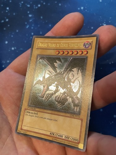 2002 Yu-Gi-Oh LOB 1ST EDITION ULTRA RED-EYES BLACK DRAGON LDB-P070 Near Mint New - Picture 2 of 4