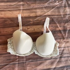 Wacoal Bra 36D Embrace Lace Underwire Embroidered Padded Cup 853191 Tan Nude