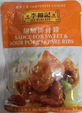 Lee Kum Kee Sauce For Sweet & Sour Pork / Spare Ribs 2.8 oz (80g)