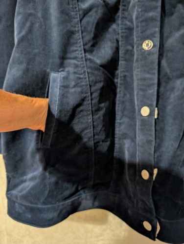 D&Co. Blue Corduroy Cotton Coat Sz.2X - Picture 15 of 18