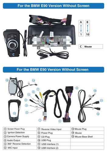 For BMW 3 Series E90 E91 E92 E93 Car Stereo 10.25" Linux Radio Carplay GPS BT5.2 - Picture 15 of 16