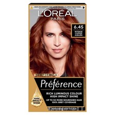 L'Oreal Paris Preference Hair Dye 6.45 Intense Copper Auburn Belgium Permanent 8