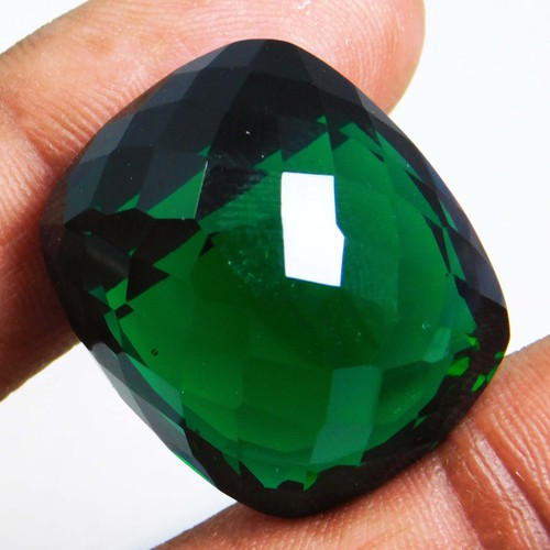 Natural 65.60 Ct Green Tsavorite Garnet Cushion Cut CERTIFIED Loose Gemstone - Picture 5 of 5