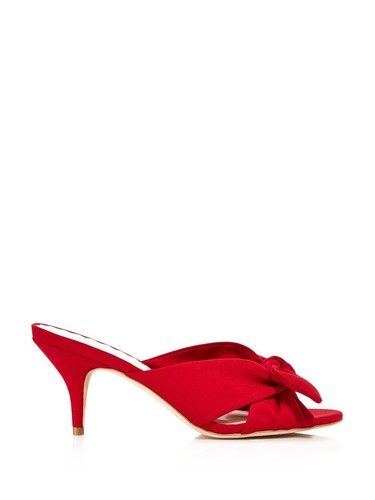 LOEFFLER RANDALL Womens Red Luisa Slip On Leather Sandals Shoes 5 B - Picture 6 of 11