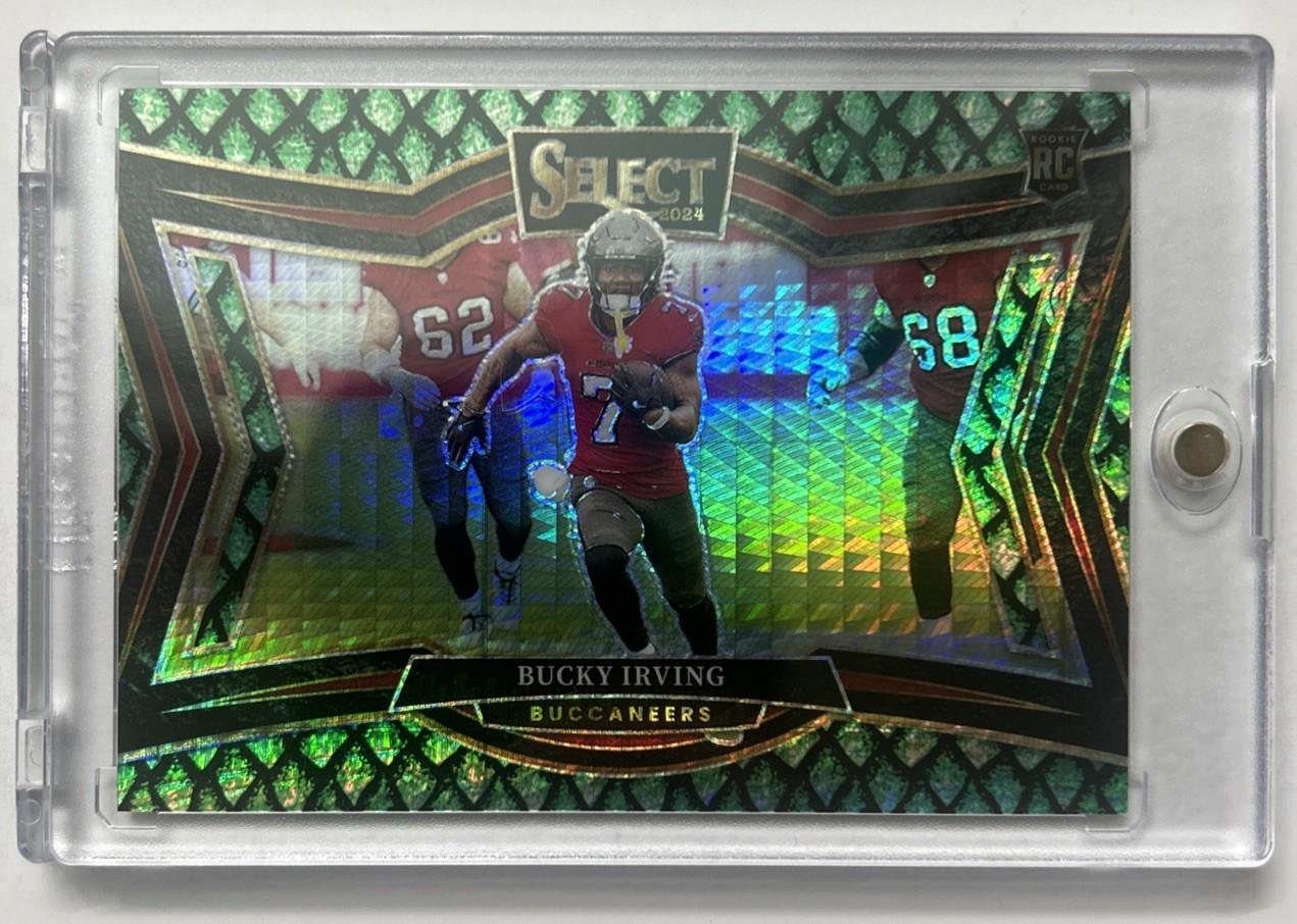 2024 Select Bucky Irving RC Field Level Dragon Scale 57/70 Tampa Bay Buccaneers