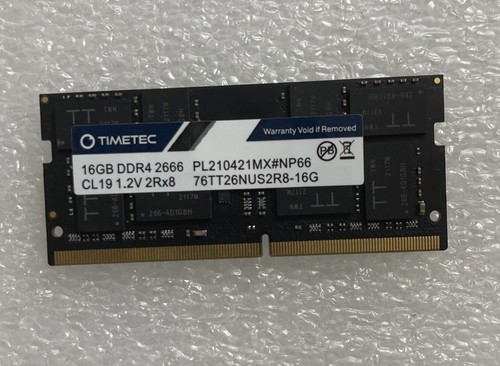 Timetec 16GB DDR4-2666 PC4-21300 CL19 1.2V RAM Memoria SODIMM 76TT26NUS2R8-16G MC
