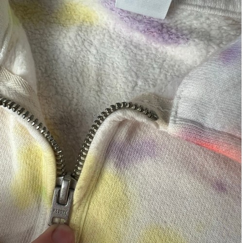 RE/HECHO Hanes 70 Neón Space Dye Tie Dye Media Cremallera Talla Pequeña - Imagen 3 de 5