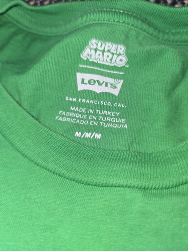 Levi's x Super Mario Nintendo Limited Edition Green Luigi Mamma Mia Men’s Medium - Picture 7 of 9