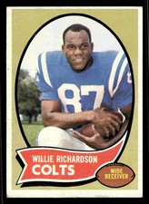 1970 Topps #246 Willie Richardson - Baltimore Colts (Low Grade)