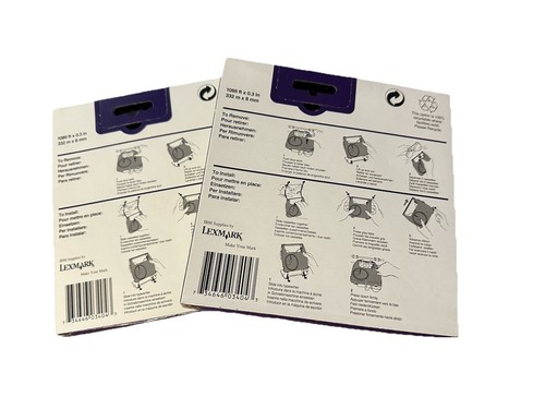2x IBM Lexmark 1380999 Easystrike Superior Write Correctable Ribbon Cassette NEW - Picture 2 of 2