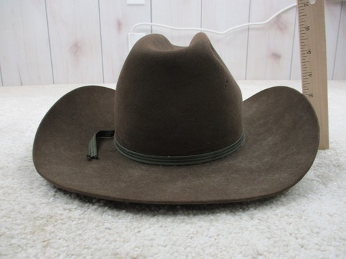 VINTAGE Vollblut Hut Herren 7 braun Bullrider Cowboy Pedigree Rodeo USA * - Bild 19 von 19
