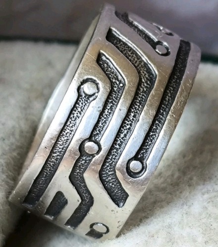 Rare RING SILVER stamp 925 Ukraine Vintage size 7 Jewelry ring Signet - Picture 7 of 12