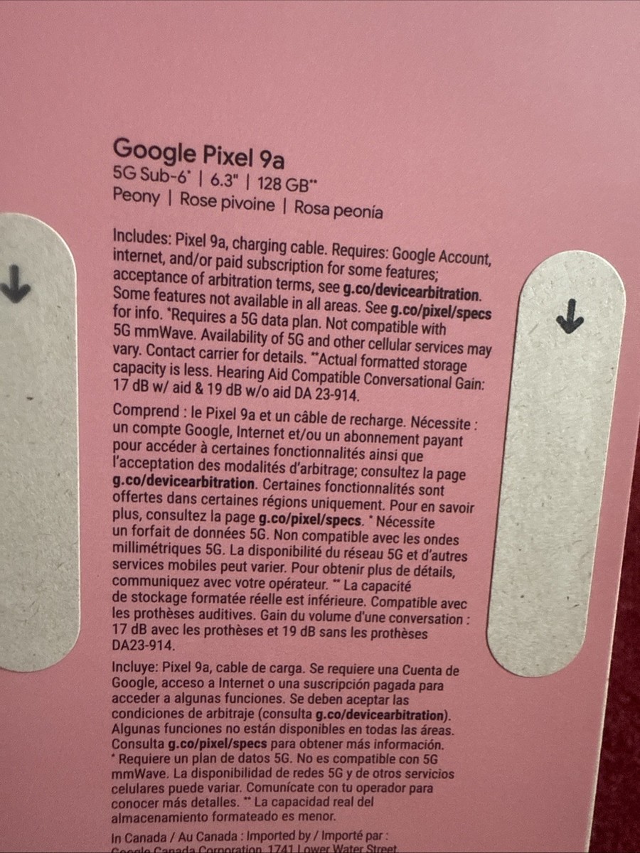 Pixel9a ピオニー Google Pixel 9a Peony 128GB/8GB 6.3In OLED 48MP PINK Japan