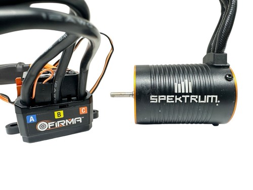 Spektrum Firma 100A 2-3S Esc W 6500Kv Motore Brushless Off Losi 22S Drag #15468 - Foto 4 di 7