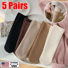 Wool Socks Thermal Thick Socks Boot Winter Fuzzy Crew Warm Cozy Socks for Women