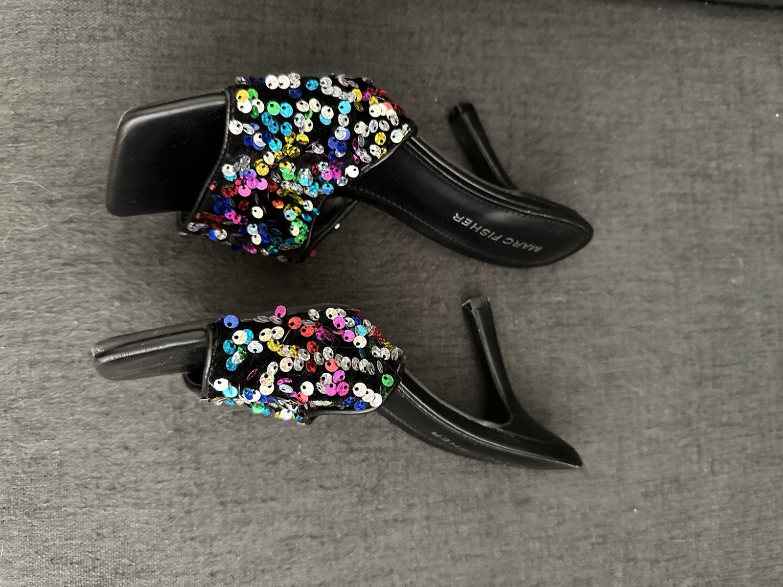 Marc Fisher Sequence Multicolor Black Heels Size … - image 5